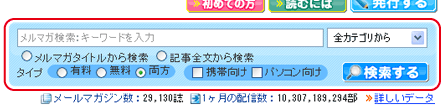 トップページの検索フォーム