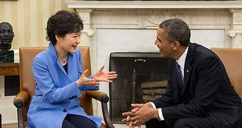 韓国パククネ氏、米韓首脳会談で「何の成果も！得られませんでした！」