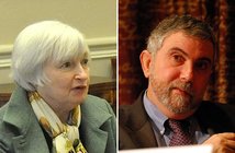 From Wikimedia Commons: Janet Yellen | Paul Krugman