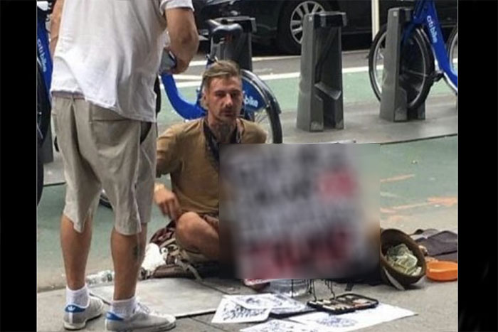 ホームレスが米大統領選に便乗してひと稼ぎ！ 天才すぎるその手法とは