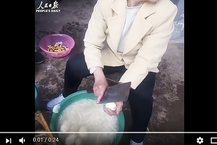 中国四千年の「千切りテク」おばあちゃんの包丁さばきが神業すぎる！(動画アリ)