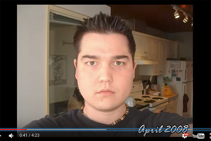 「男の顔」はここまで変わる。10年分の自撮りを4分半に凝縮した動画がスゴイ！