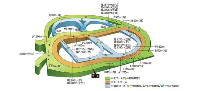 出典：JRA 中山競馬場のコース