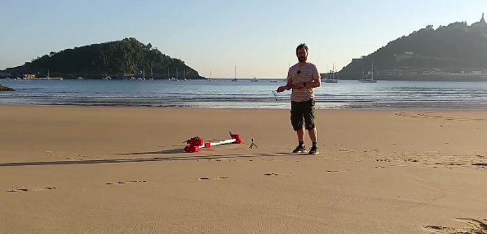 sand drawing robot eye