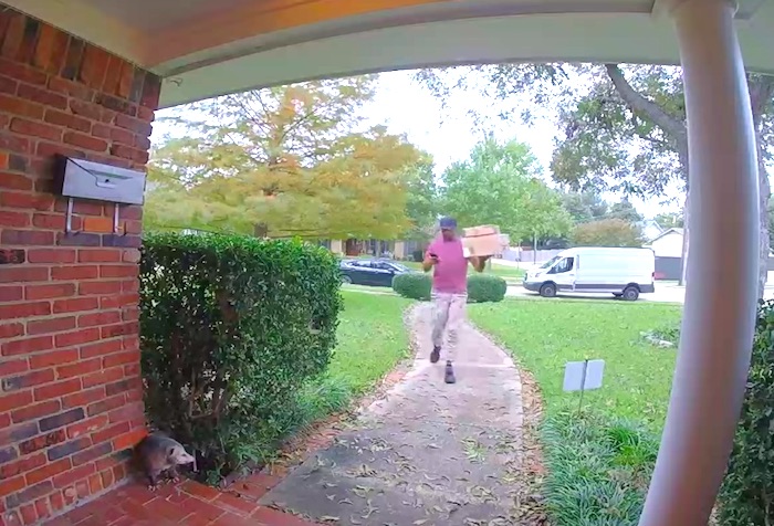 大事な荷物を放り投げて逃げてしまう宅配業者。その理由はなんと〇〇だった