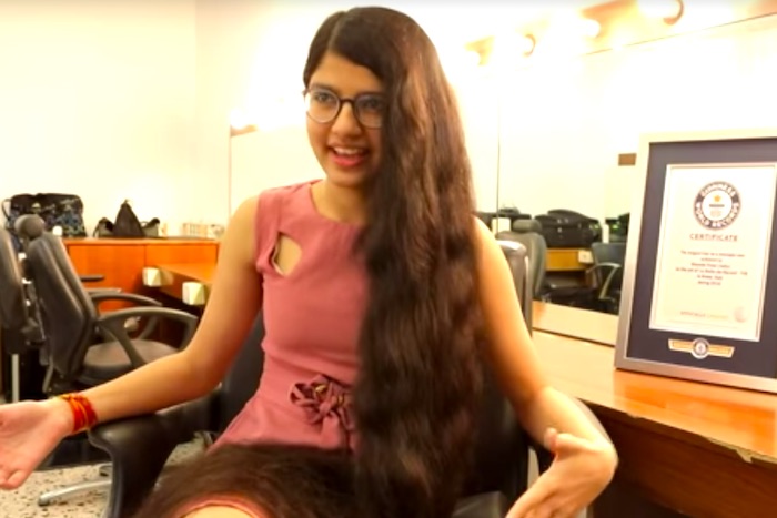 世界一のロングヘア。インド出身の16歳の少女が世界最長記録を更新した！