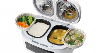 ご飯とおかずが1台で？1度に4品調理できる自動調理鍋「ツインシェフ」にネット騒然