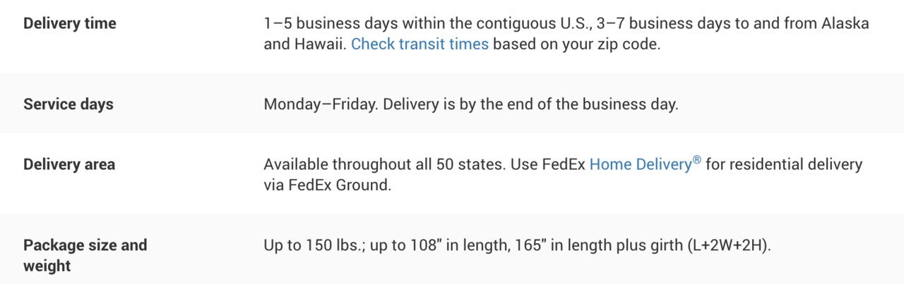 出典：FedEx Corporation Q1 Fiscal 2021 Statistics（2020/9/15)