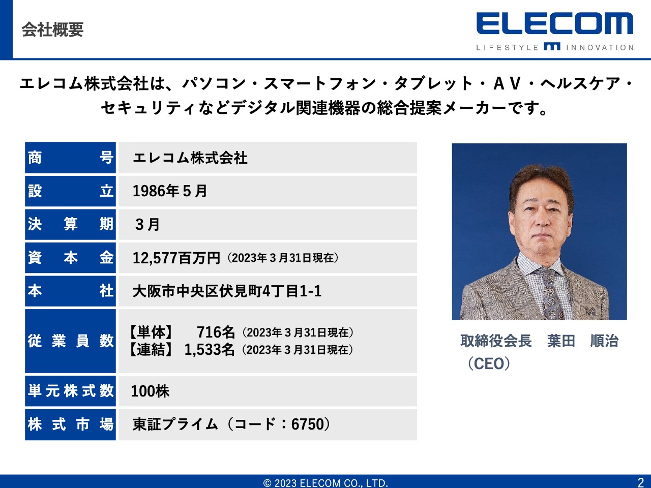 【QAあり】エレコム、1Qは増収増益に転換し好調なスタート　M&Aを行ったテスコムとgroxiの今後に期待