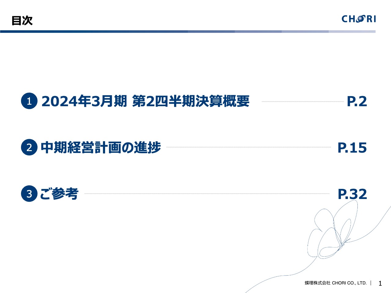 蝶理、経常利益及び税前利益が前年に引き続き過去最高を更新　繊維事業が大幅伸長、通期業績予想達成に向け順調に進捗