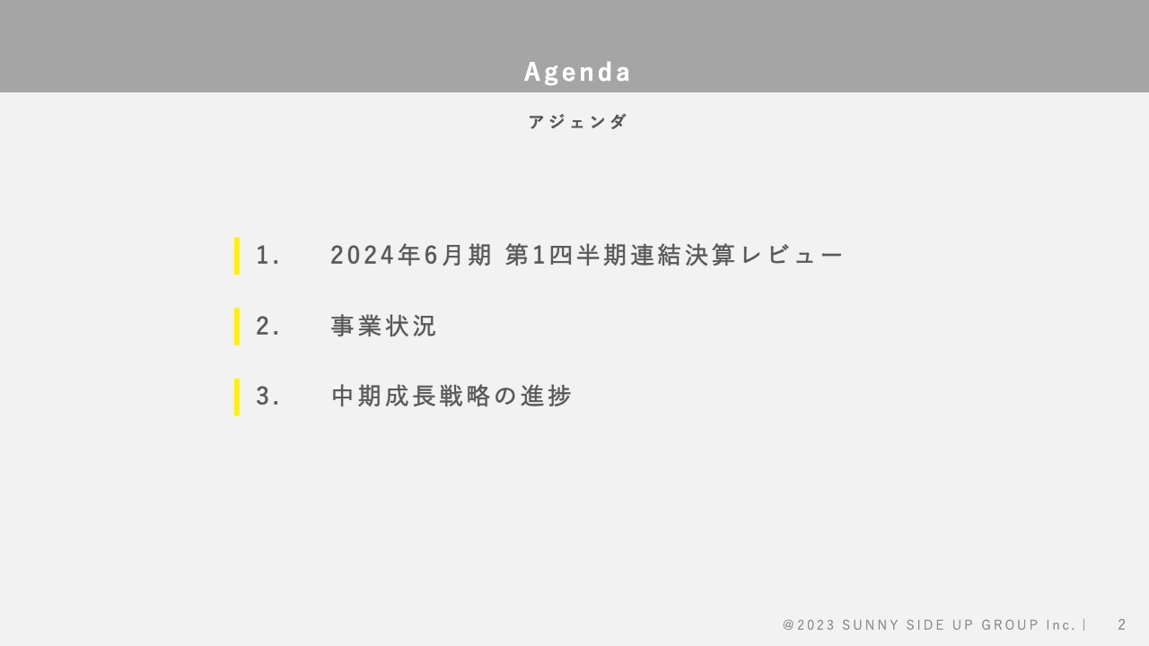サニーサイドアップグループ、販促施策の特需剥落で1Q減益も、会社利益計画に対して概ね順調に進捗、統合効果は今後本格化