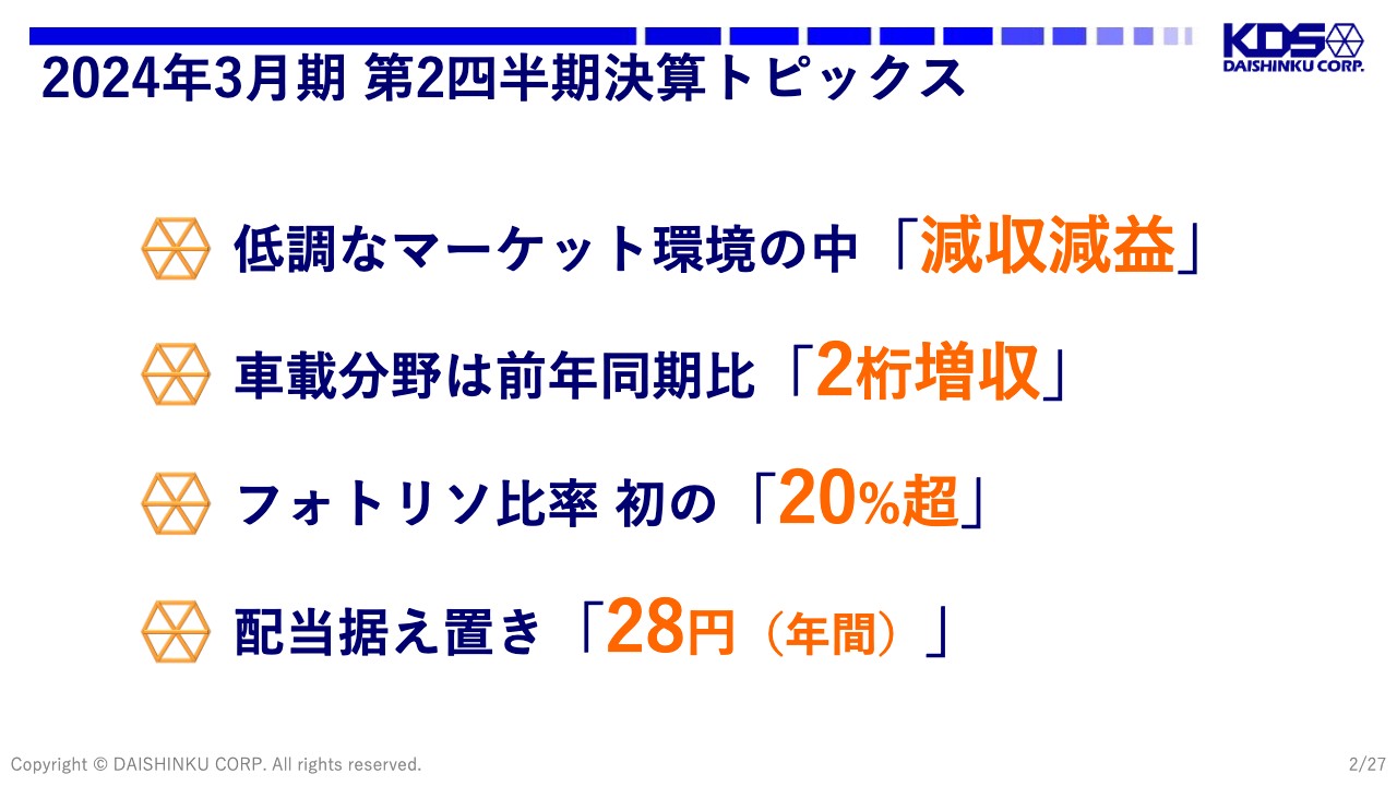 大真空、フォトリソ比率は初の20%超え　来期は車載市場が堅調に推移し通信・民生・産業市場も回復に向かう見通し