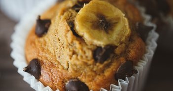 Homemade,Banana,And,Cocoa,Muffins,Without,Sugar