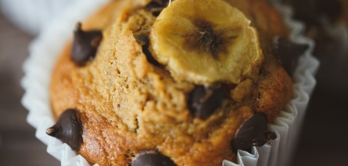 Homemade,Banana,And,Cocoa,Muffins,Without,Sugar