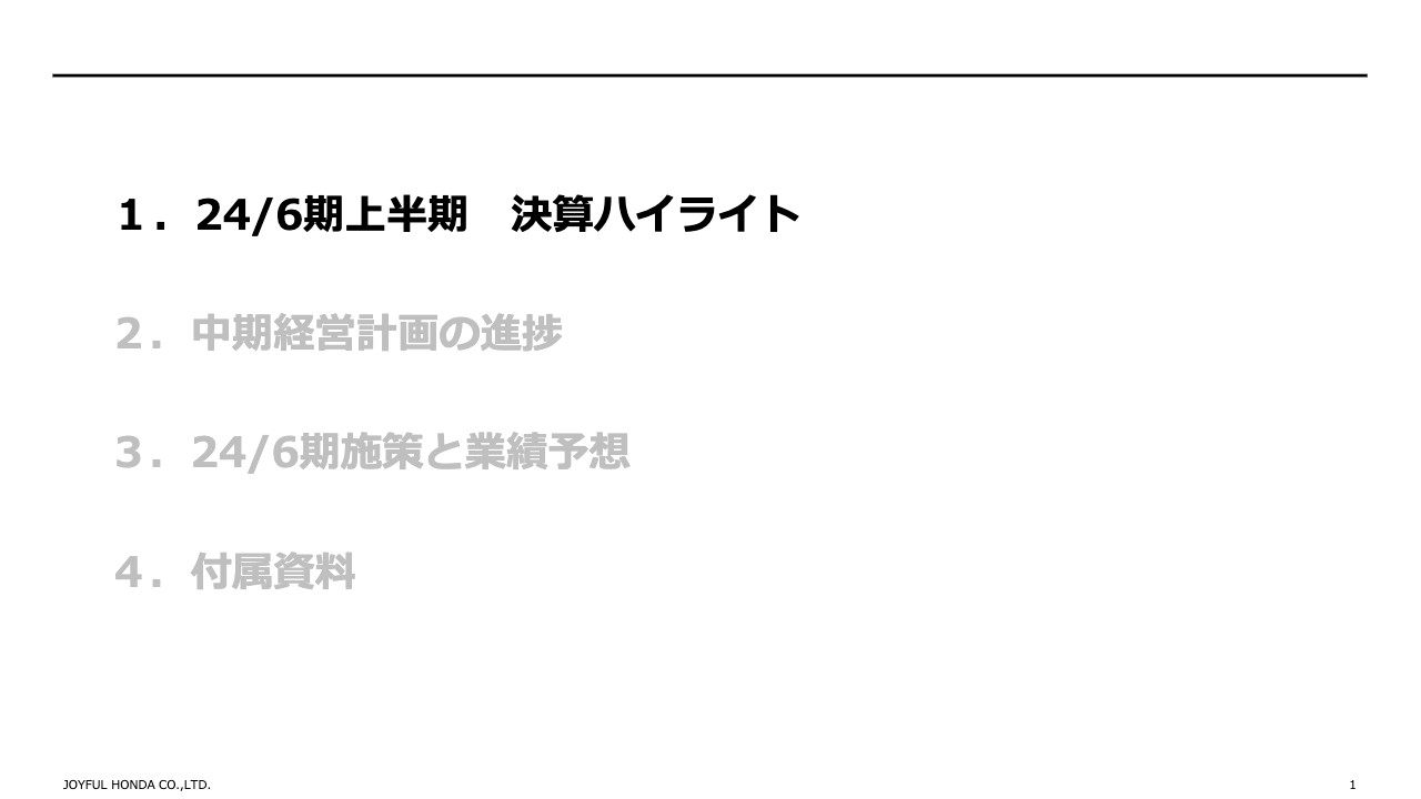 ジョイフル本田、吉岡店の出店効果により全店売上高は前期比101.8％　営業利益以下の全項目で期初予想値を上回り着地