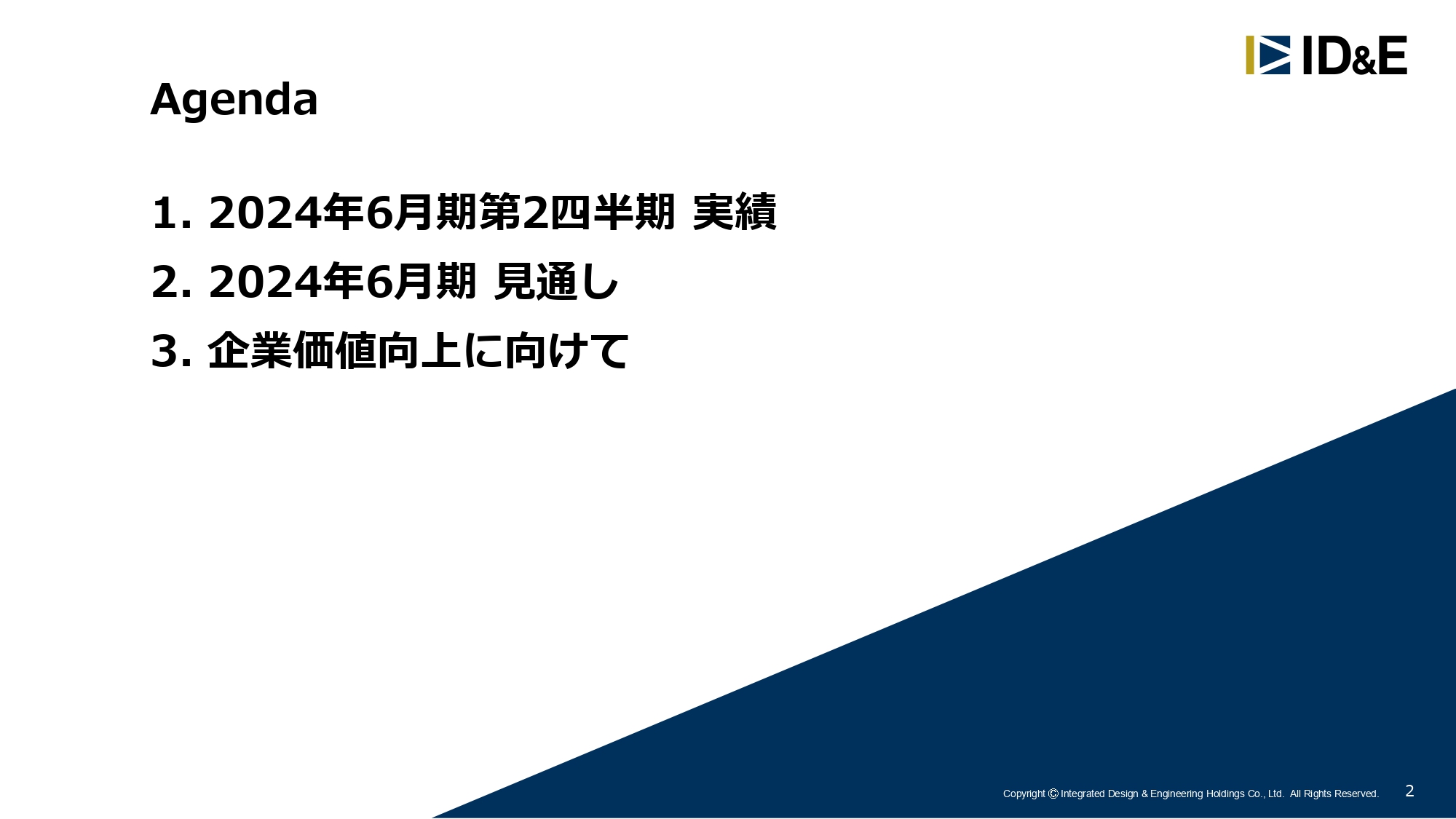 【QAあり】ID&Eホールディングス、受注・売上・営業利益共に過去最高水準　コア営業利益が黒字水準に転換し利益を生み出す体制へ