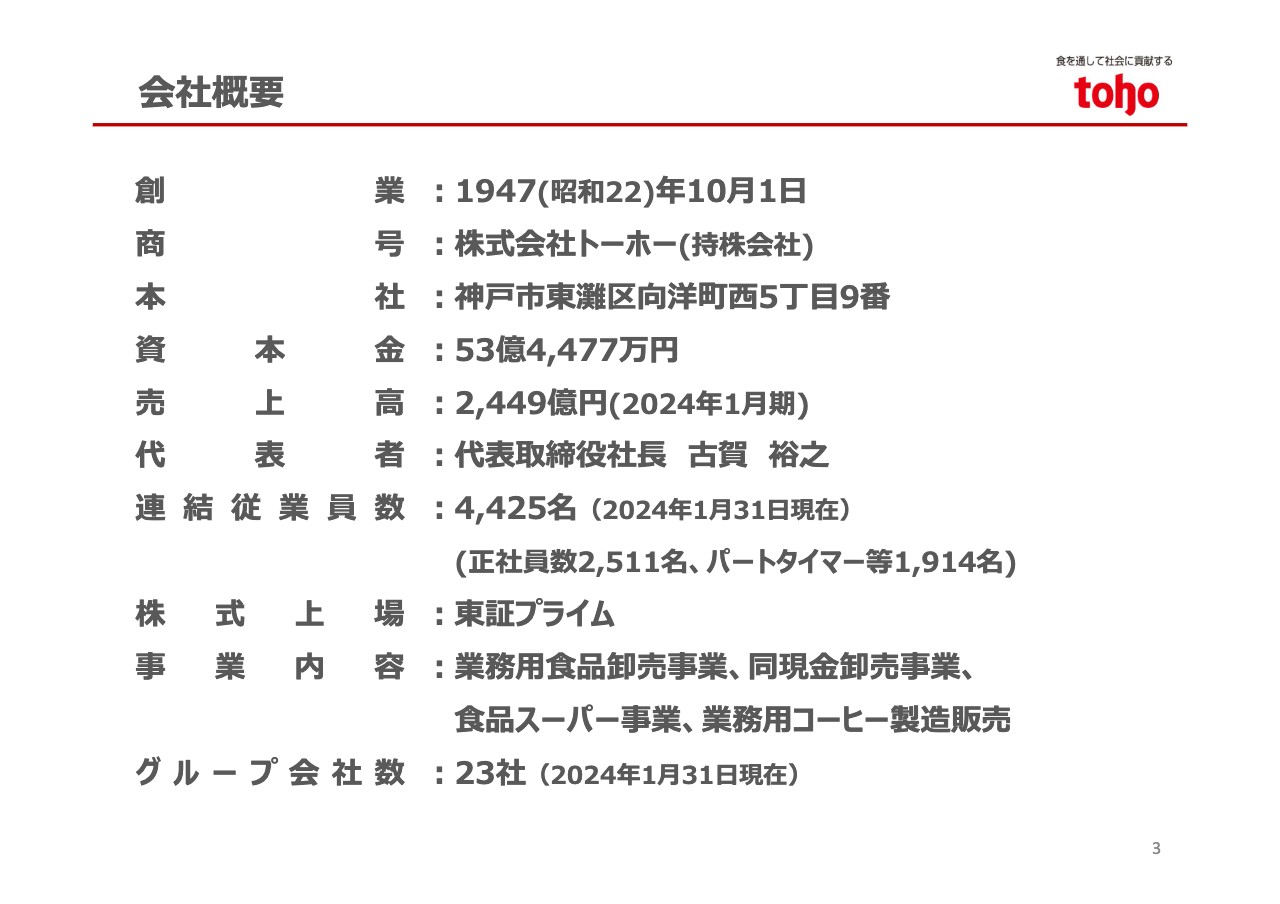 【QAあり】トーホー、外食産業への販売伸長、創業来最高の業績　「2030年度売上高3,000億円達成」を長期ビジョンに