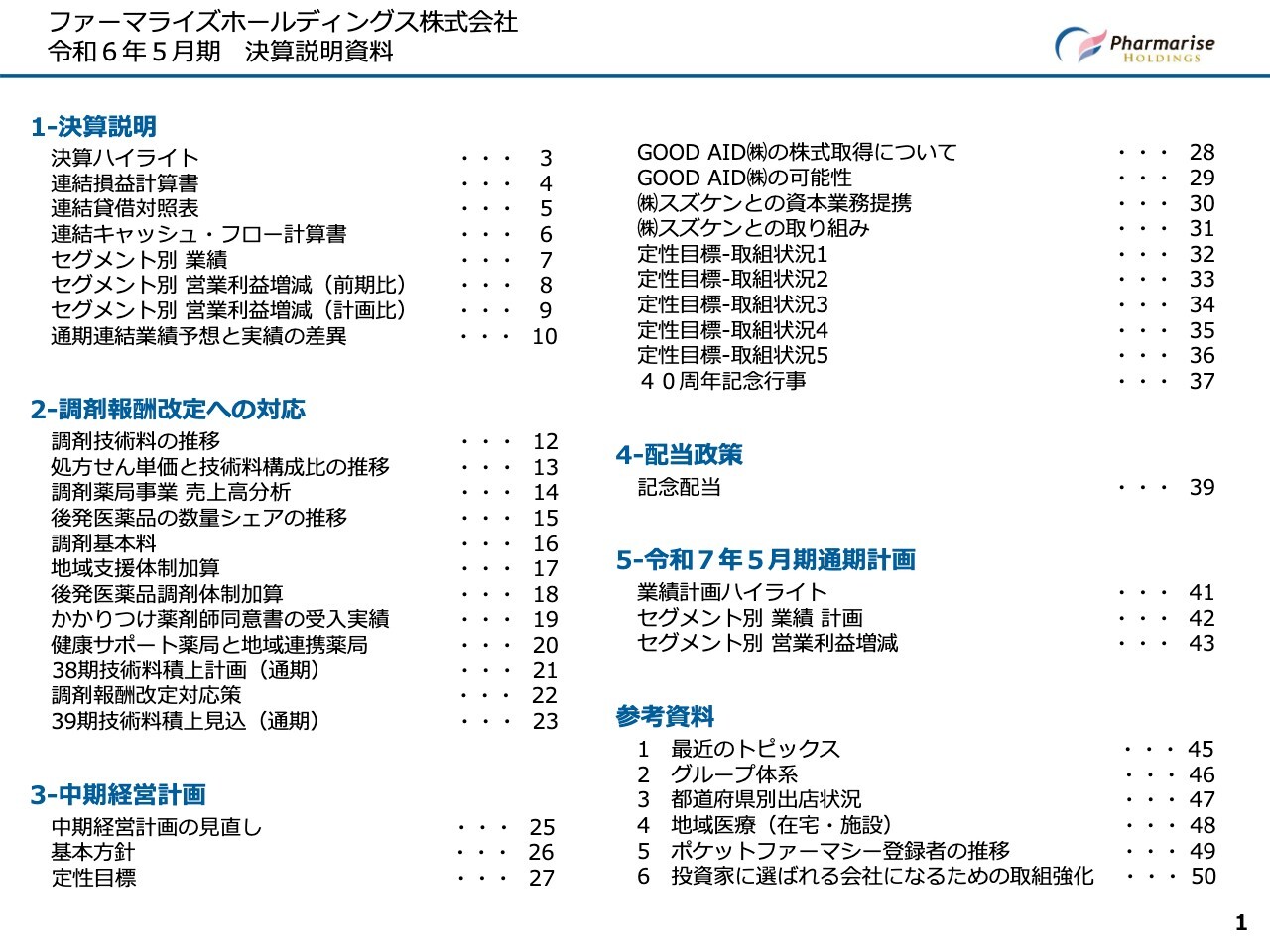 【QAあり】ファーマライズHD、通期売上高は目標+4.7％で着地　調剤薬局・物販事業が好調に推移