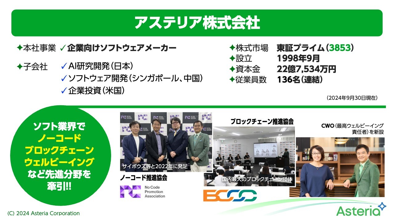 【QAあり】アステリア、通期予想を上方修正　投資先の売却とソフトウェア事業の成長が寄与し営業利益約4.9億円の黒字化