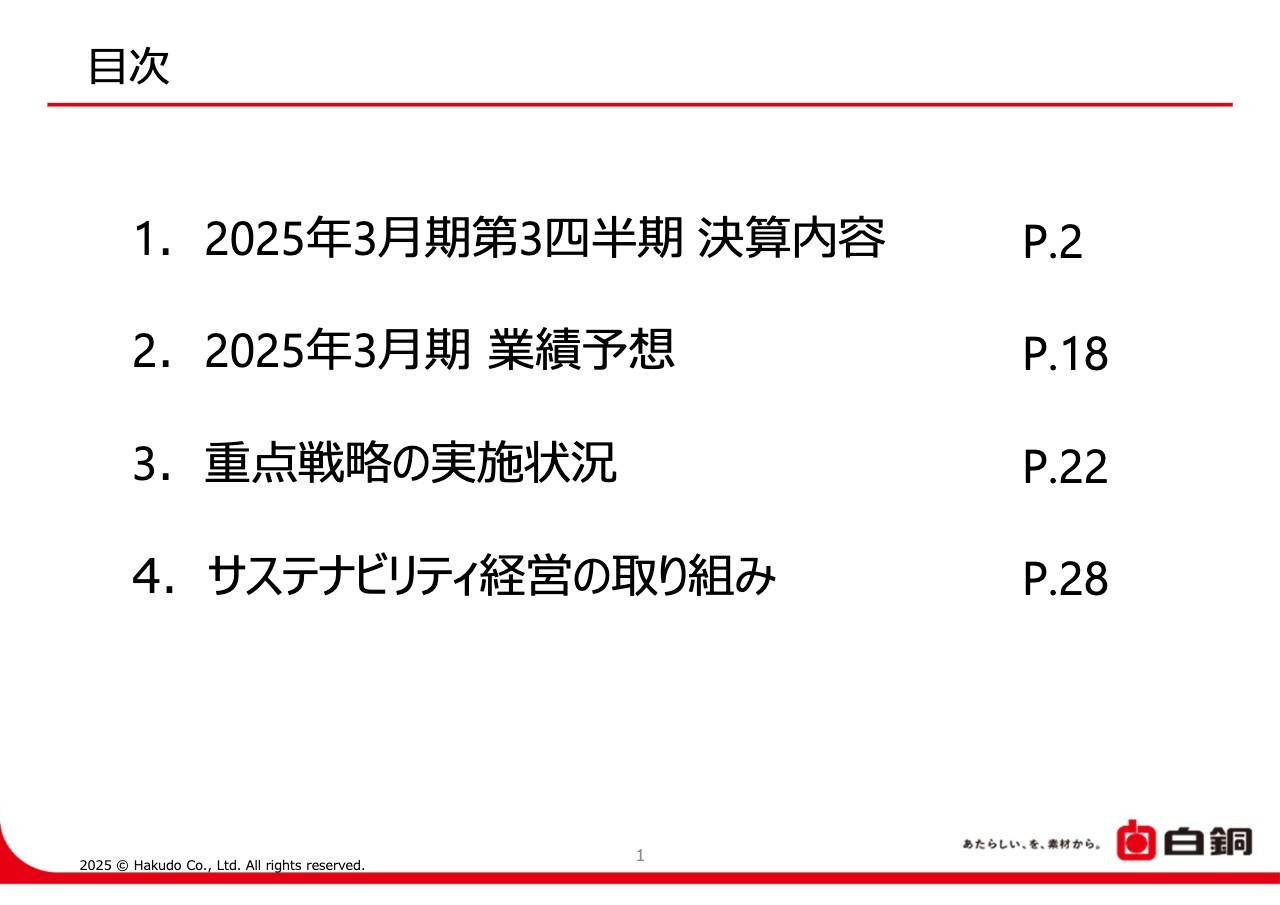 白銅、3Qは前四半期比で増収増益　九州地方2拠点目の福岡工場新設で販路の多角化へ