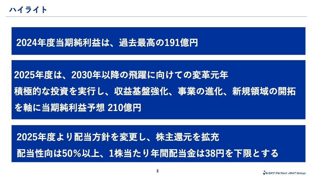 【QAあり】スカパーJSATHD、当期純利益は191億円と上場以来最高　配当性向50％以上に引き上げ等、株主還元拡充へ