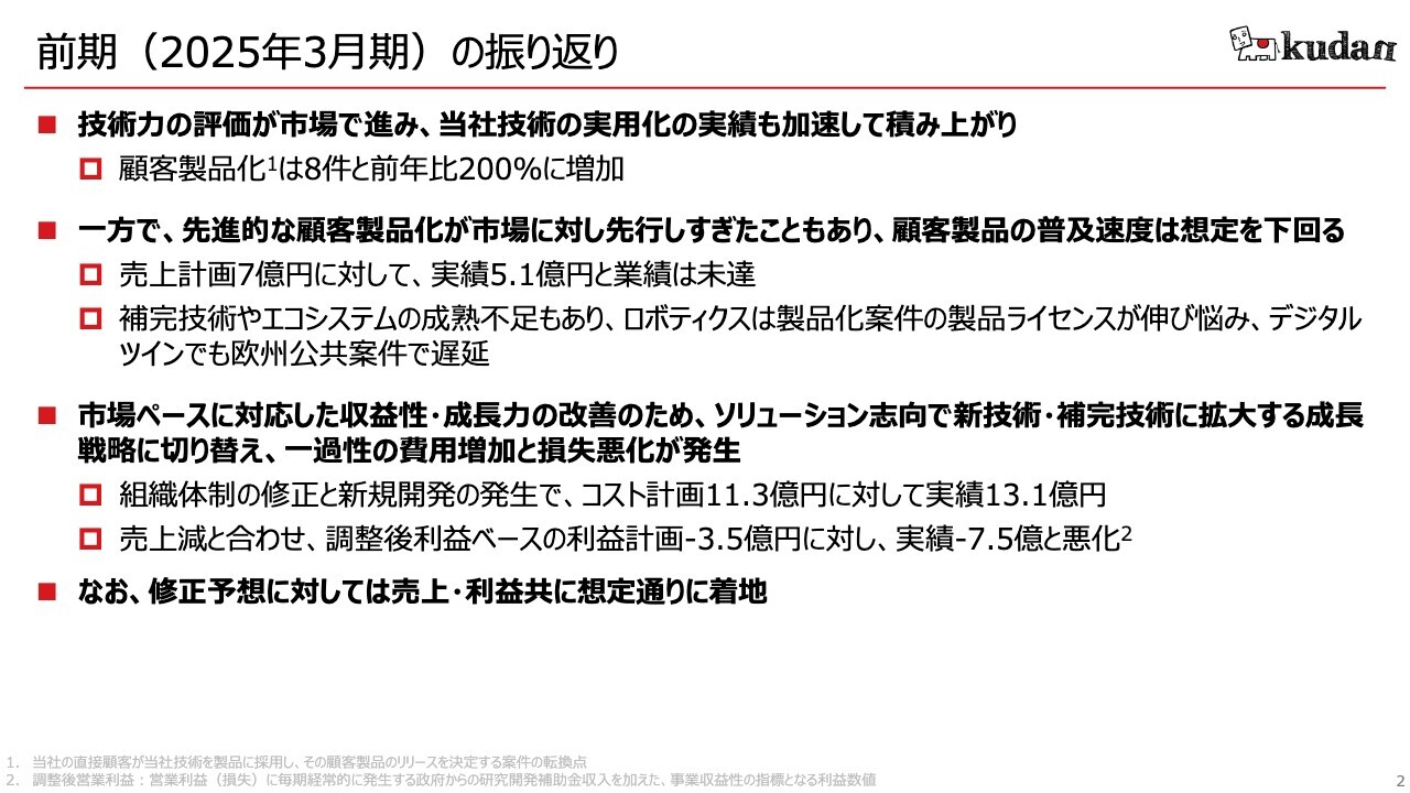 【QAあり】Kudan、26年3月期は売上高YoY＋35.3％予想　空間知覚技術を提供する大型案件開始、SW/HWパッケージ拡大が背景