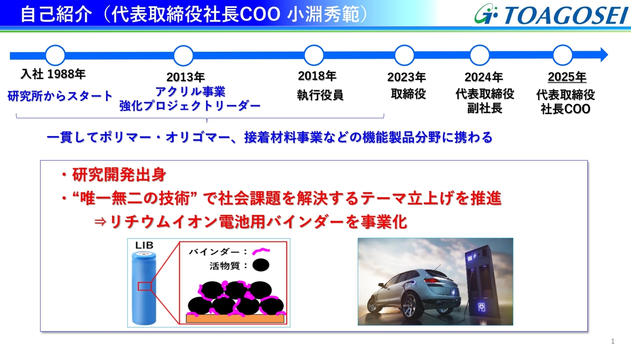 東亞合成、中計期間中に過去最大の研究開発及び設備投資を実施、半導体、モビリティ分野に最注力　ガラス代替樹脂、下水道老朽化対策製品販売も強化