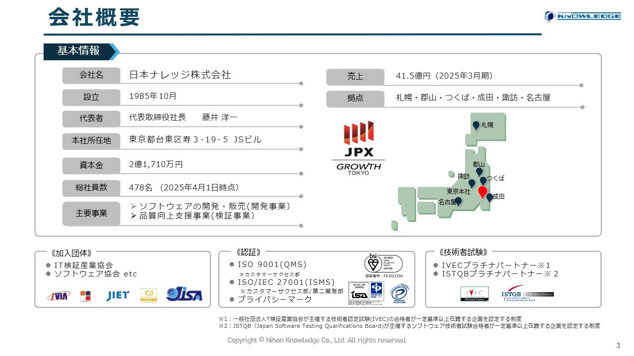 【QAあり】日本ナレッジ、2023年グロース上場　主力のソフトウェア検証・ERP開発を軸に、26年3月期は2桁増収計画