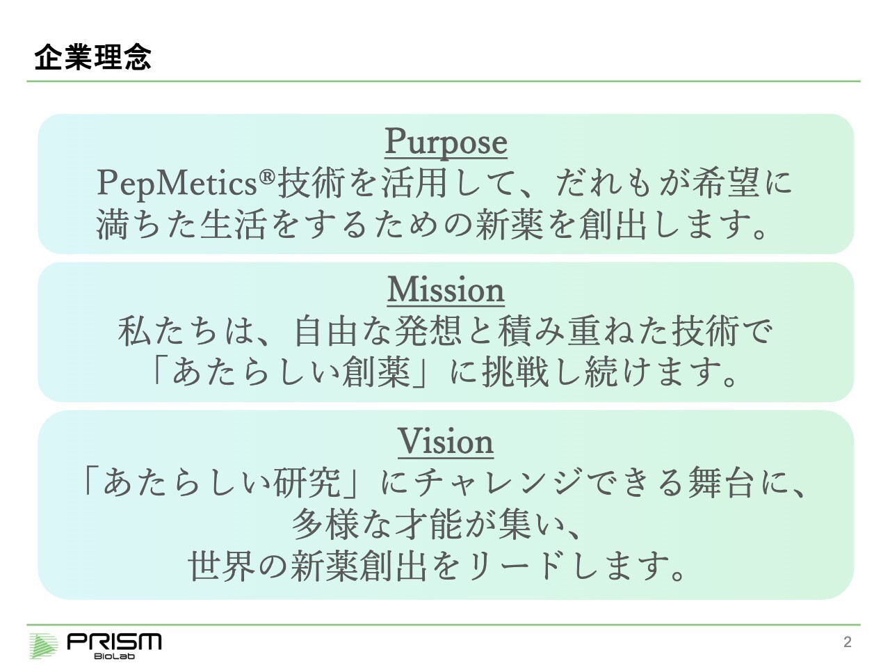 【QAあり】PRISM BioLab、独自の創薬技術「PepMetics」を持ち「あたらしい創薬」に挑戦　AI創薬のElixと業務提携契約