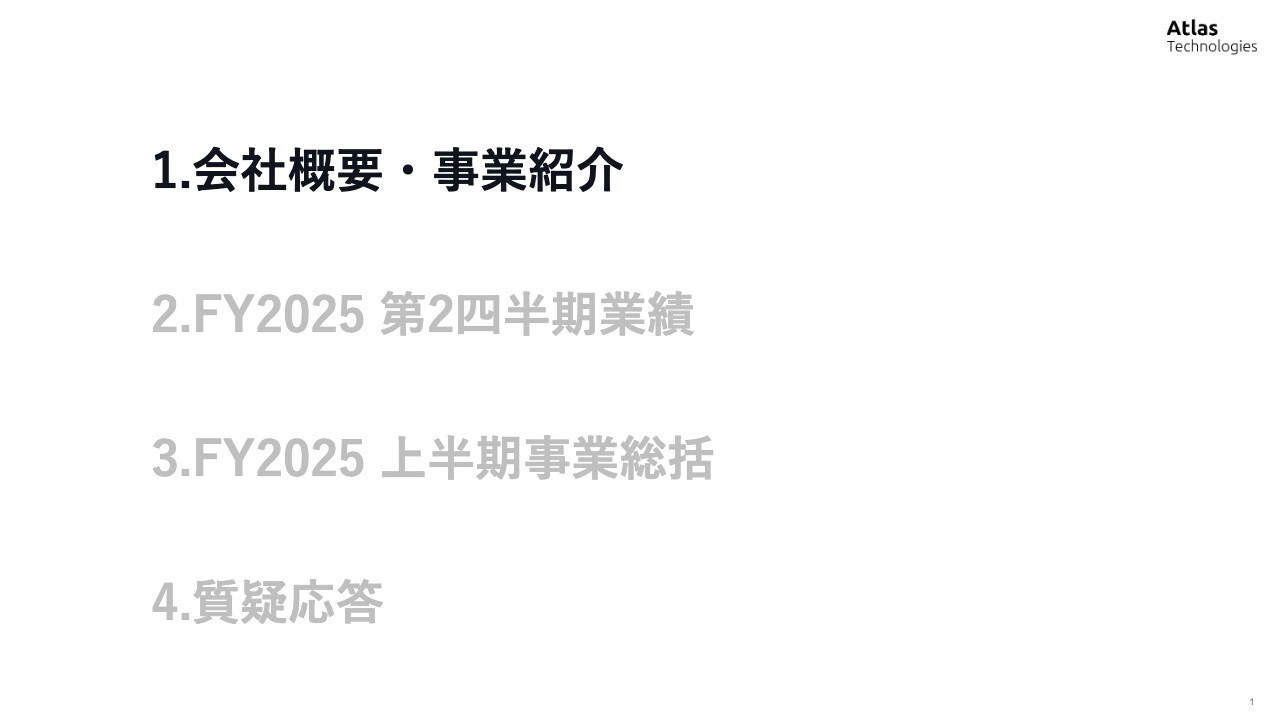 【QAあり】Atlas Technologies、上半期は赤字縮小で着地　新規サービス分野の収益貢献が開始し、通期黒字化を見据える