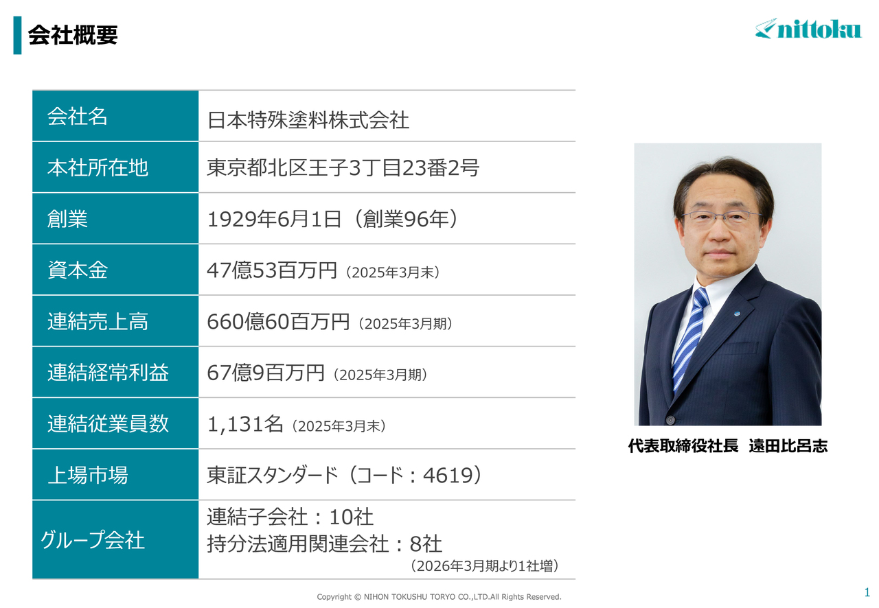 【QAあり】日本特殊塗料、社内一貫対応を強みに自動車用吸音・遮音材分野で国内トップ級シェア　新中計で収益力強化と拡販に注力