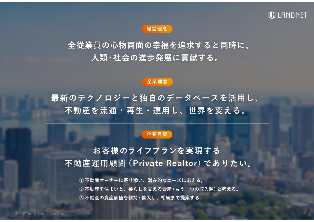 【QAあり】ランドネット、長期目標達成に向けてファミリー向けや戸建て・アパート等のビジネスモデル拡張と直接販売の増加を狙う
