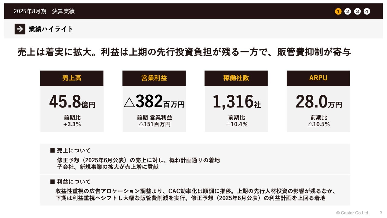 【QAあり】キャスター、粗利率改善と販管費最適化で黒字化見込む　セグメント再編でAI領域拡大へ