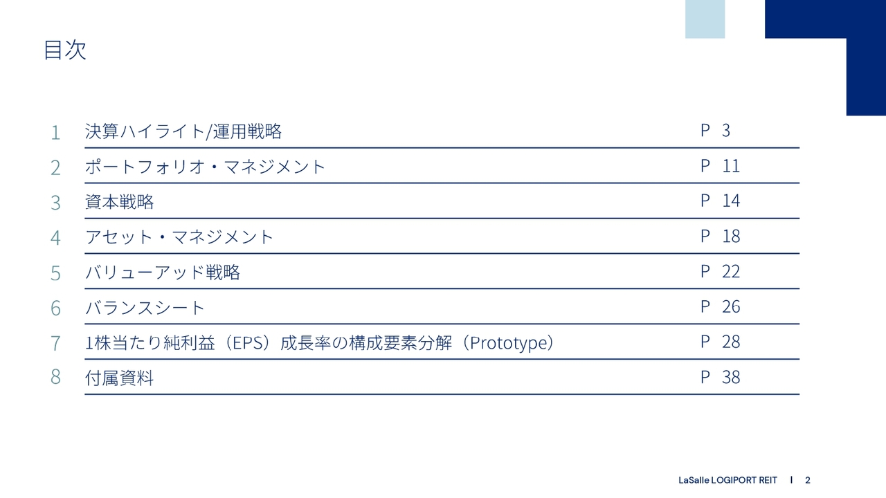 【QAあり】ラサールロジポート投資法人、自己投資口取得100億円を公表　中期的な分配金成長率年2.5%～4.5%へ