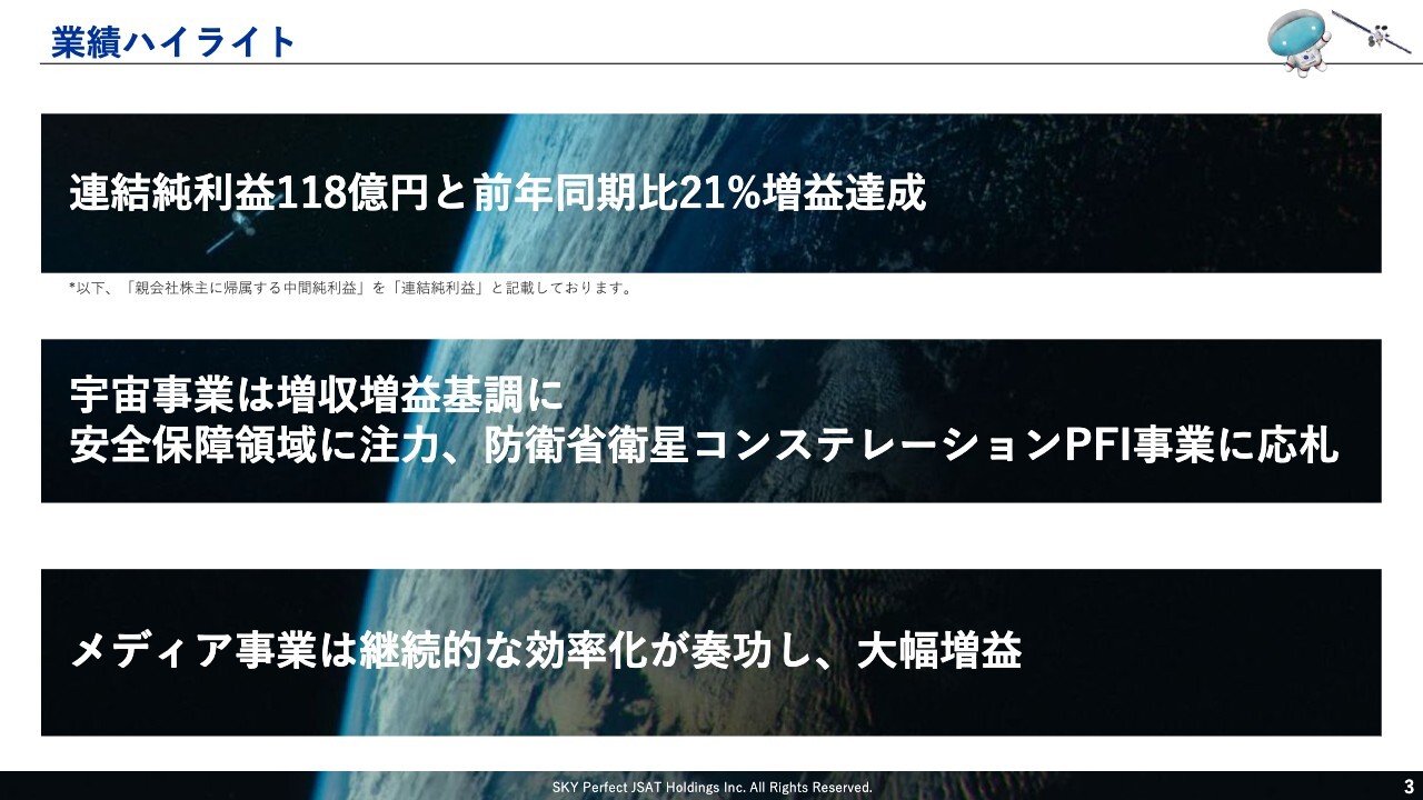 【QAあり】スカパーJSATHD、連結純利益は前年比21%増を達成　宇宙事業は増収増益基調に転換・メディア事業は大幅増益