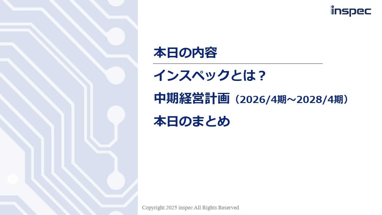 【QAあり】インスペック、主力・半導体パッケージ基板検査装置は生成AIの成長を捉え需要急拡大　25年4月期は過去最高の受注高