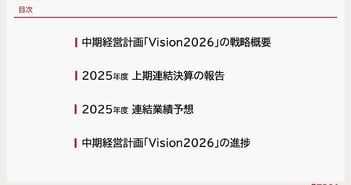 戸田工業、AI関連MLCCと磁石材料を軸にポートフォリオ再構築　上期営業利益は大幅増　構造改革等も寄与、通期営業黒字見込み