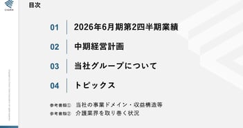 チャーム・ケア・コーポレーション、介護事業が牽引し増収増益　「3:0.9」人員配置緩和とAIケアプランナーで成長加速