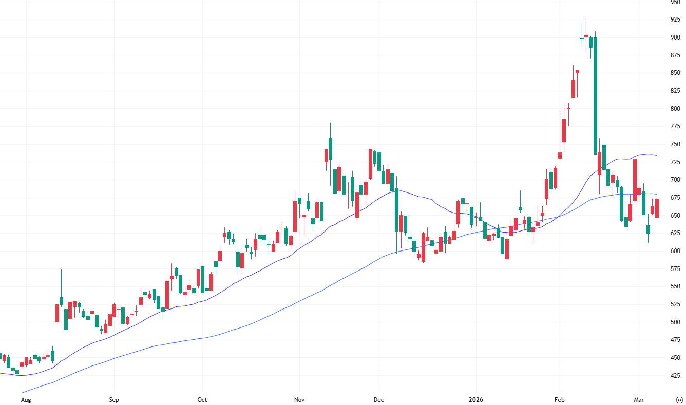 エクサウィザーズ（4259） 日足 2025年6月25日～2026年3月6日 出典：TradingView