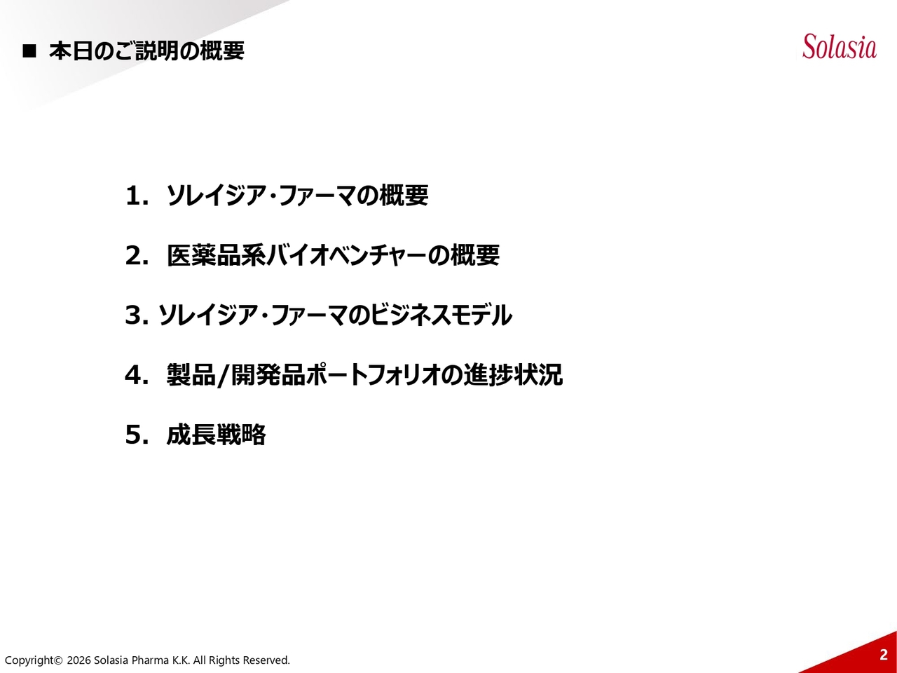 ソレイジア・ファーマ、葉酸製剤SP-05の再開発が着実に進捗　第Ib相で用量制限毒性は未確認、下期に第II相開始予定