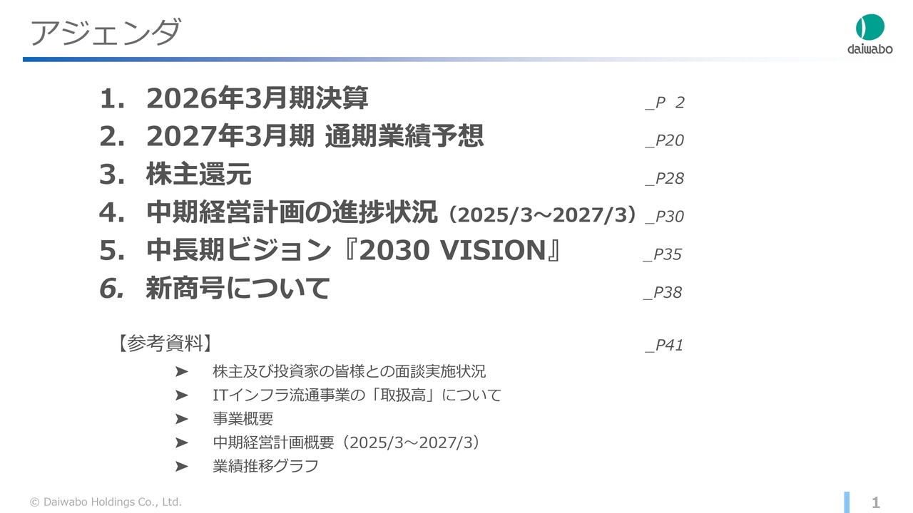 ダイワボウHD、売上高・営業利益共に過去最高　新商号「MUSUBITE」で2030年度の営業利益500億円へ