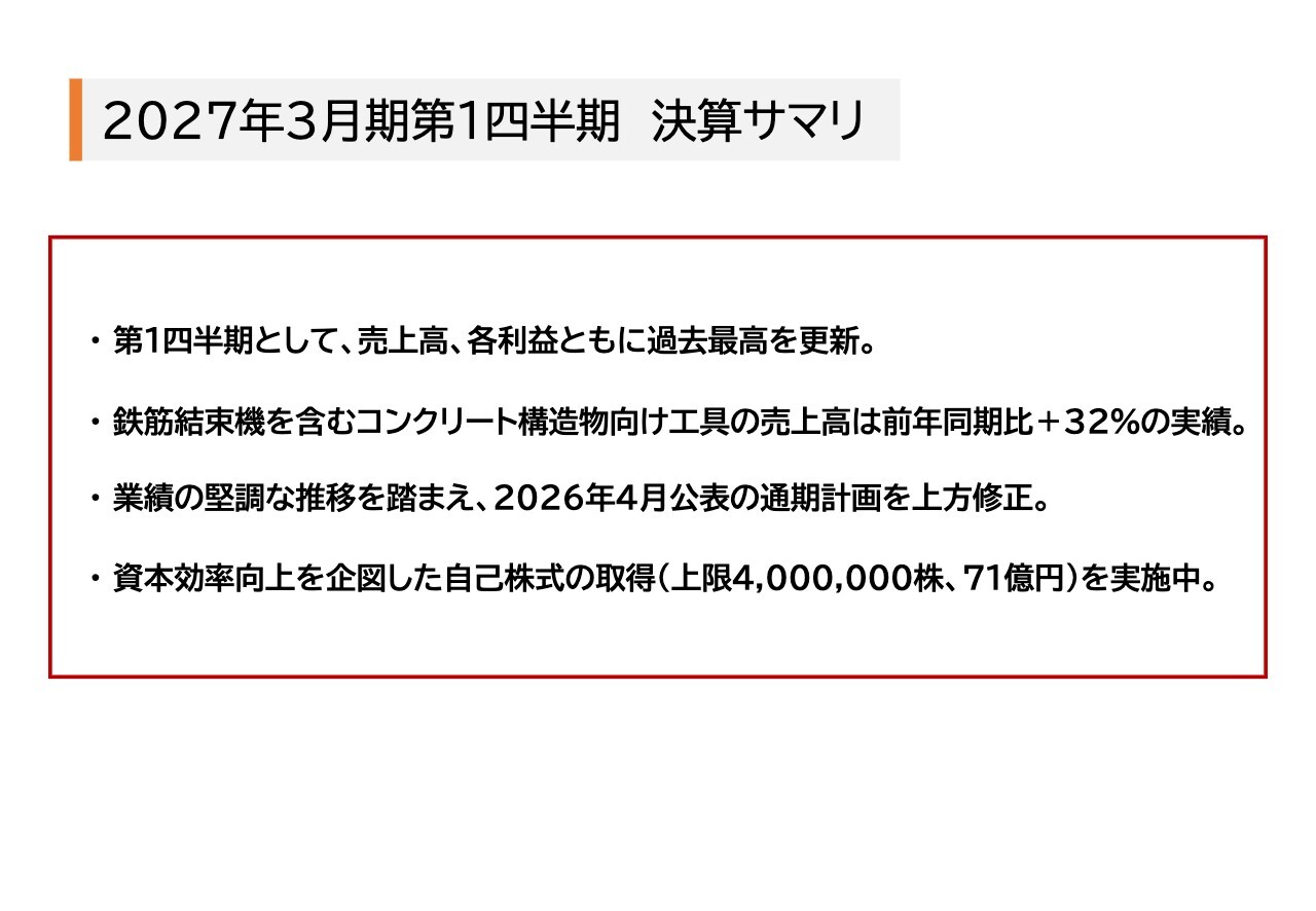 マックス、1Q売上高・各利益ともに過去最高を更新 堅調な業績推移を踏まえ通期計画を上方修正