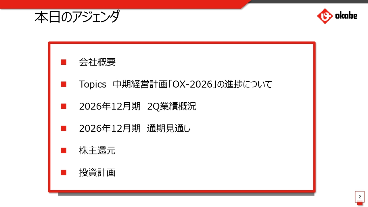 岡部、26年12月期は増収増益を予想　海外建材売上高は2Q累計で前年比26.5％増、北米OCMの成長を加速
