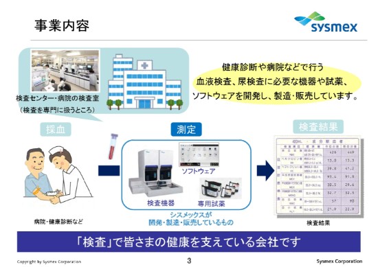 シスメックス、20年に売上高3,500億円を目指す　ライフサイエンスなど次期コアビジネス育成