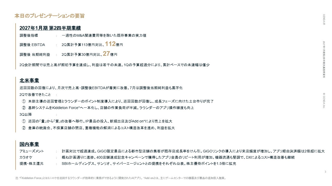 GENDA、GiGO限定景品で国内アミューズメントが好調　北米は巡回回数が回復、巡回の「質」の改善で成長フェーズへ