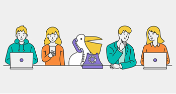 オフィスの電話を代わりに対応して、お使いのチャットに報告します