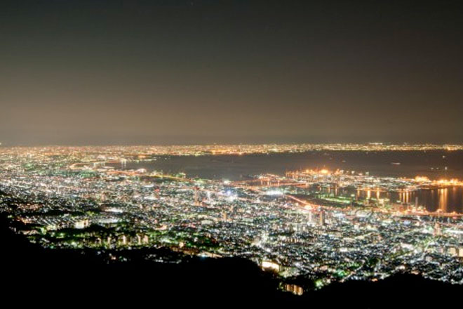 夜景,神戸,摩耶山,日本三大夜景,冬,旅行