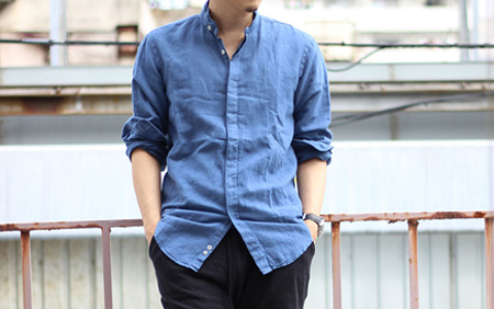 長袖シャツを夏に使うスタイル