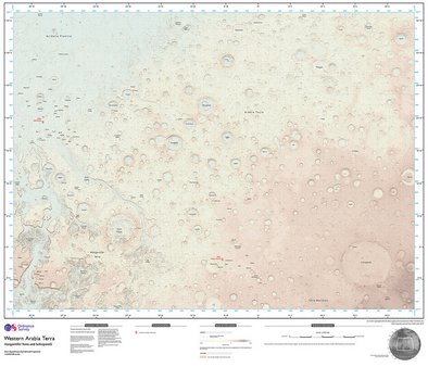 中世の古地図のように描かれた 冒険心をくすぐる 火星の地図 まぐまぐニュース