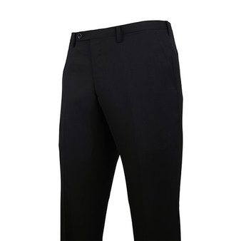 【BL/SKINNY】2釦シングルスーツ 0タック/ブラック×ソリッド+SUPER TOUGH 100'S